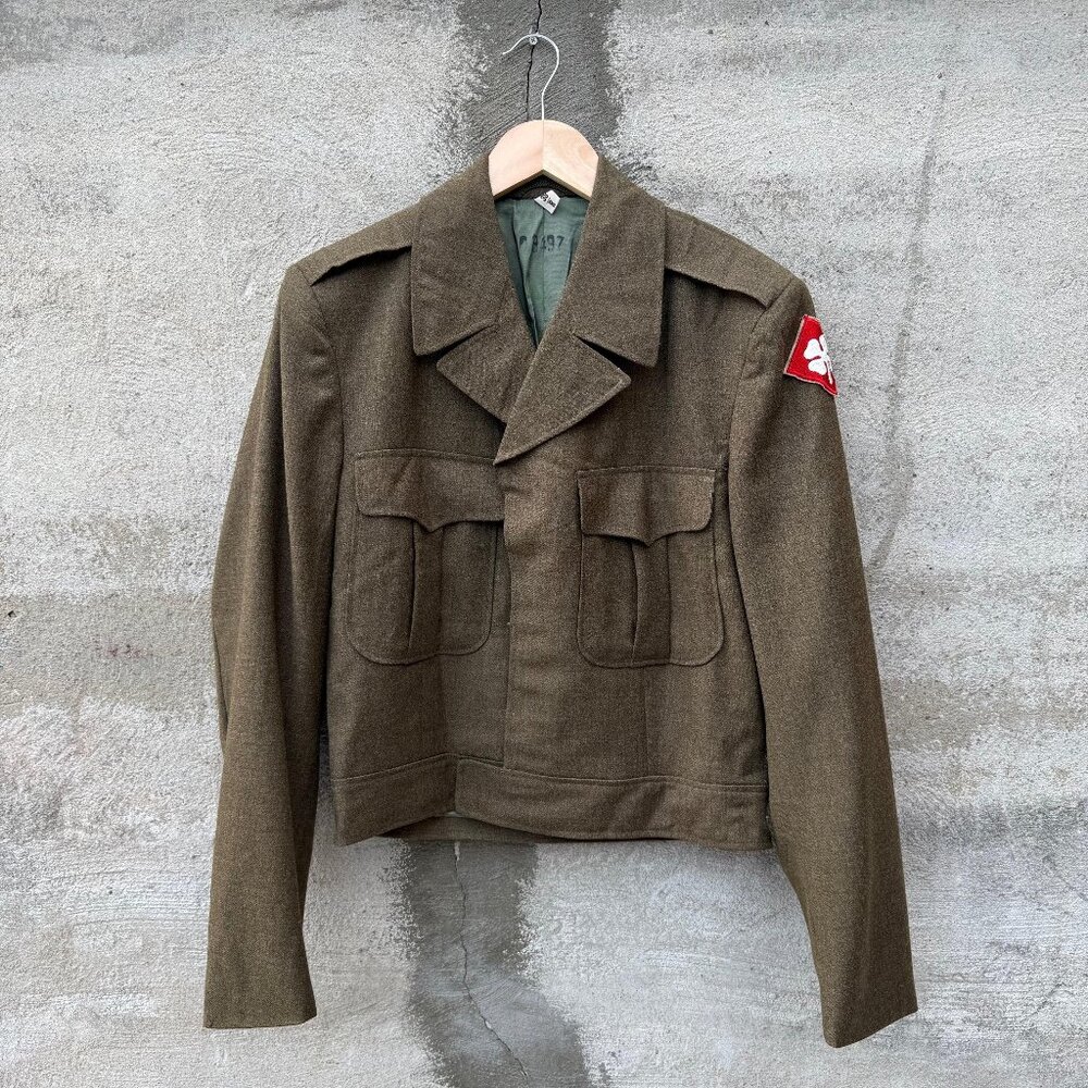 50's US Military Brown Wool Officer Jacket